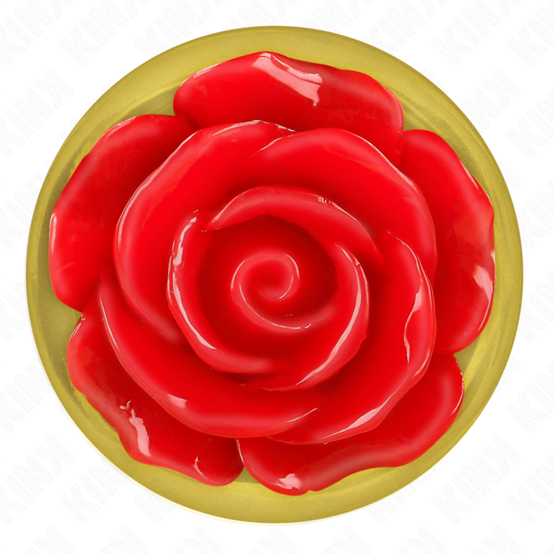 Kink - Plug Anal Dorado Rosa Roja Talla M