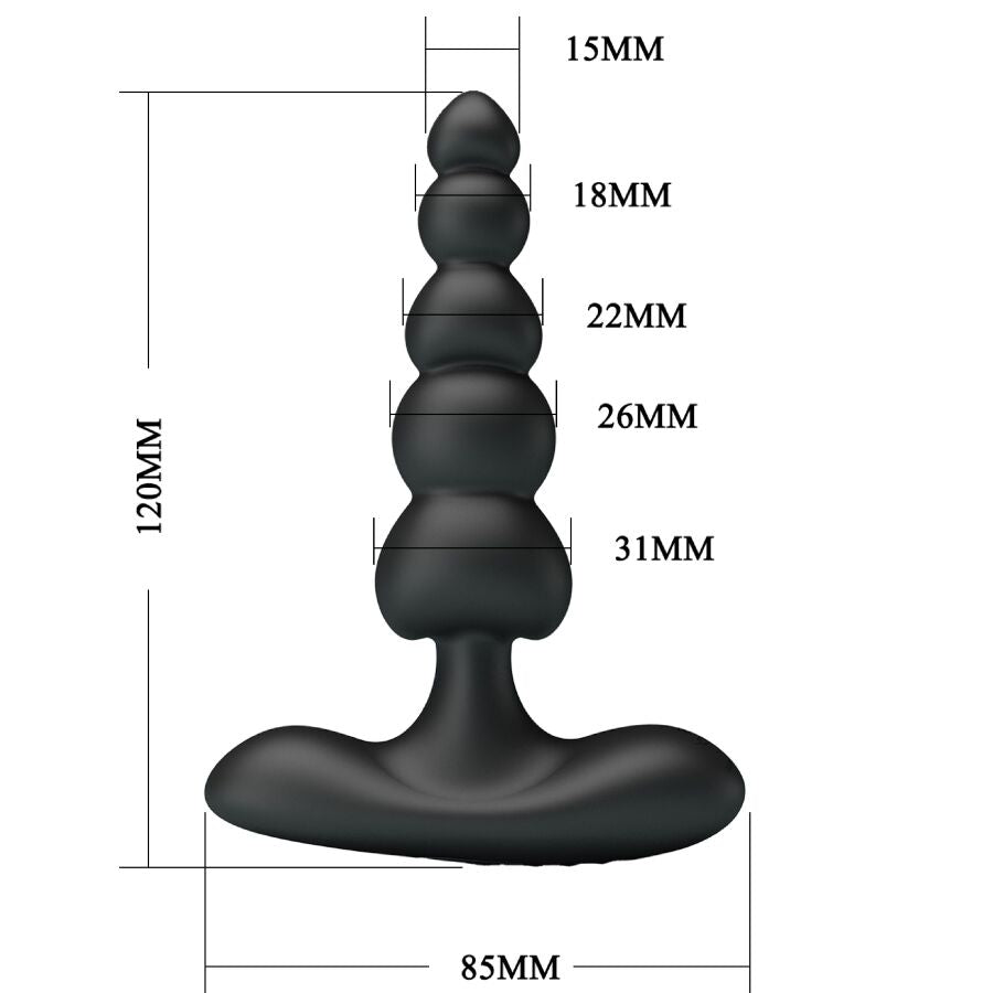 Pretty Love - Corban Vibrador Anal 10 Vibraciones Negro
