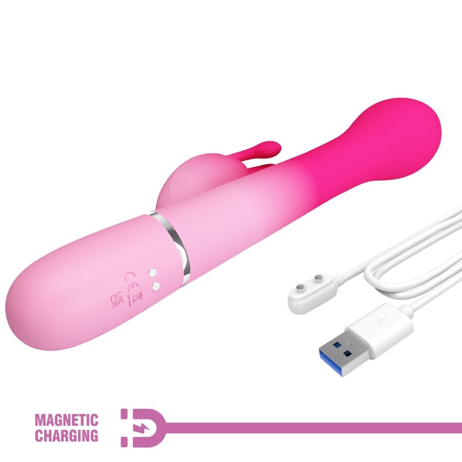 Pretty Love - Dejon Vibrador Rabbit 3 En 1 Multifunción Rosa