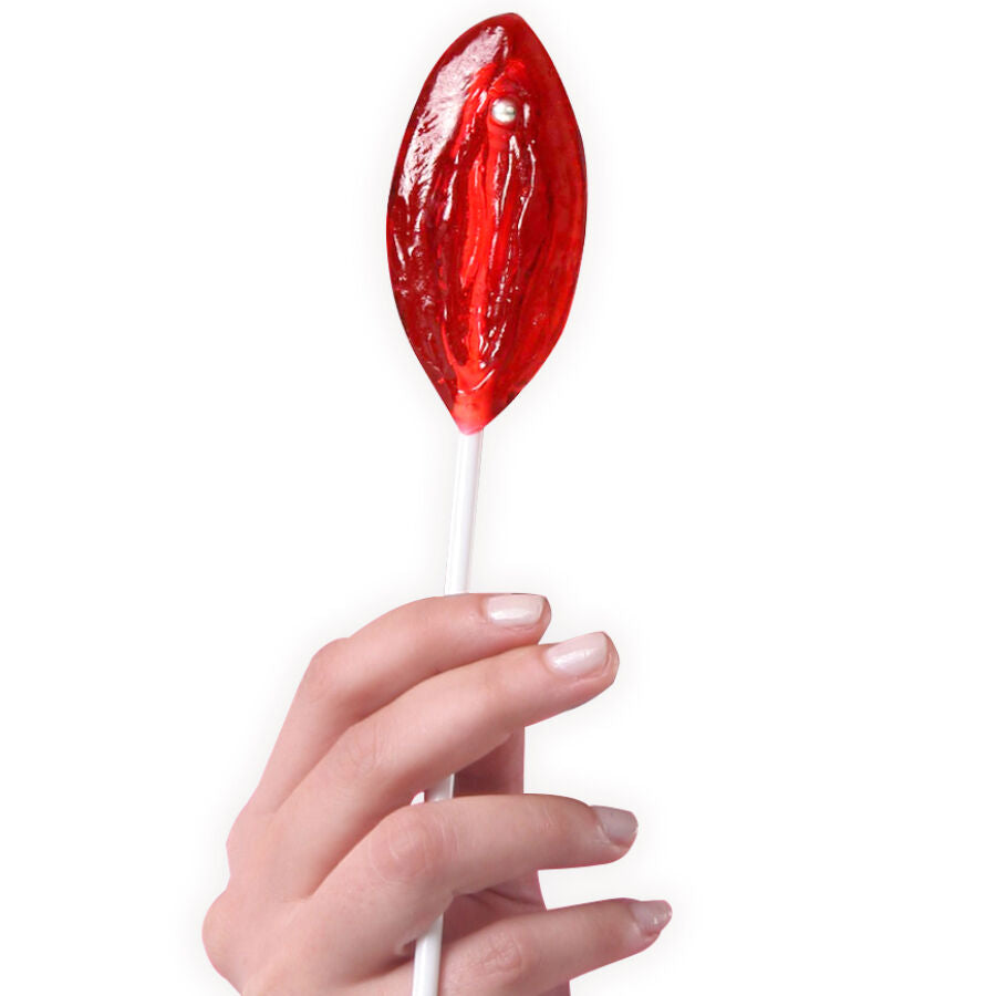 Piruleta De Fresa En Forma De Vagina