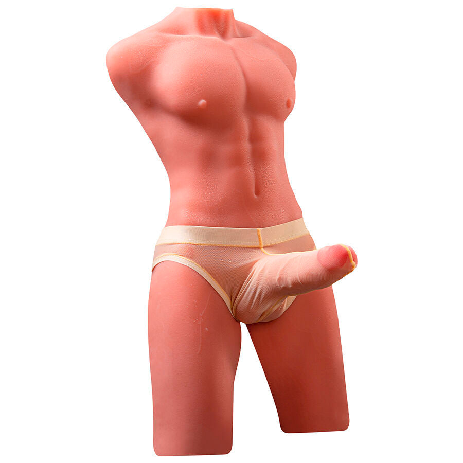 Xise - Jason Half Body Torso Realístico Masculino Con Thrusting Y Vibración 55 Cm