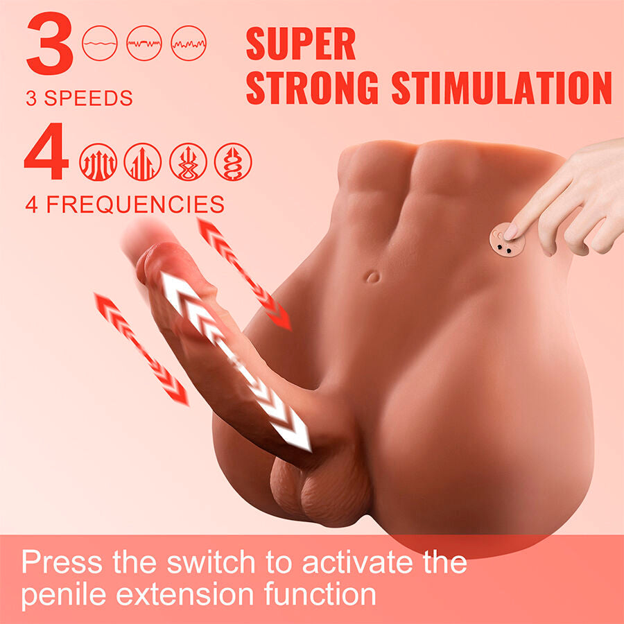 Xise - Bertlett Dildo Ass Masturbador Dildo Y Ano Realístico Posición Frontal Con Thrusting 18 Cm