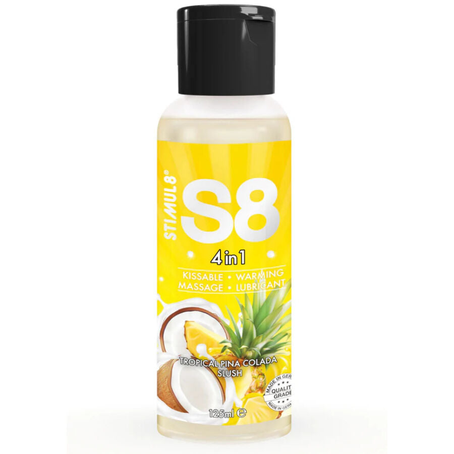 Stimul8 - S8 4 En 1 Lubricante Postre Piña Colada 125 Ml