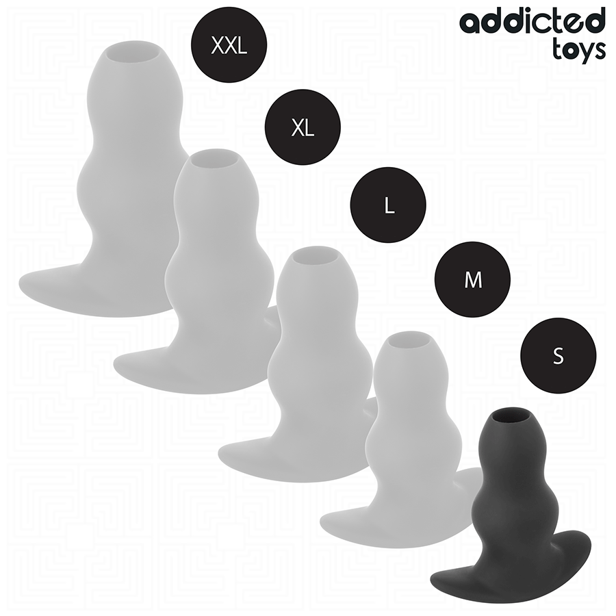 Addicted Toys - Plug Anal Hueco Silicona Talla S 7,3 Cm
