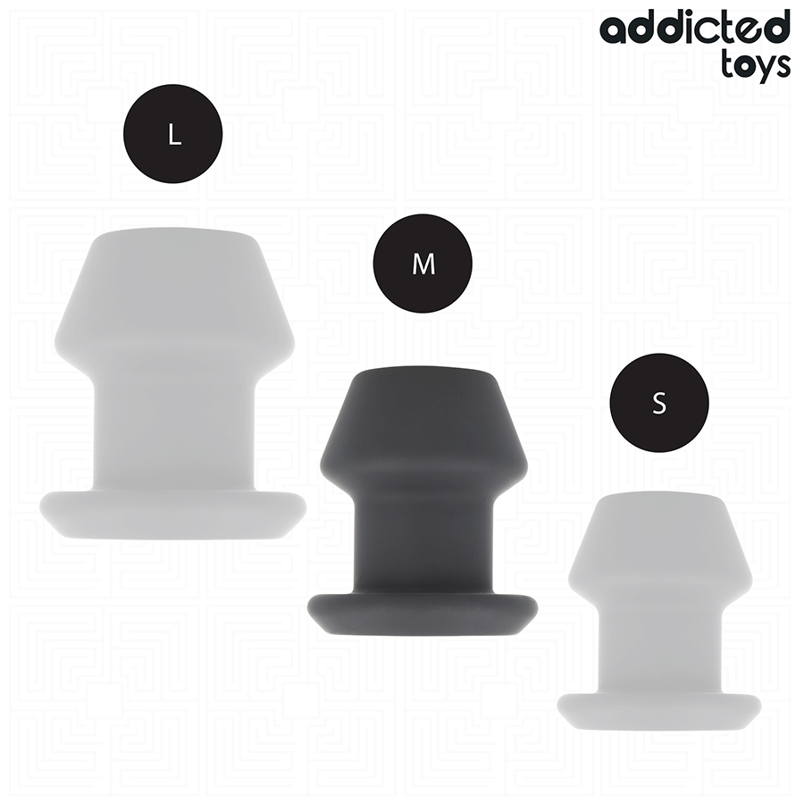 Addicted Toys - Plug Anal Hueco Extrem Silicona Talla M 8,7 Cm