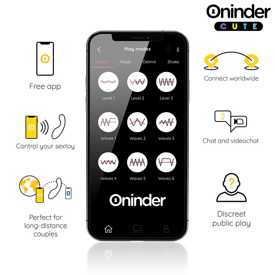 Oninder Cute - Love Buddy Master Vibrador Punto G - App Mundial Gratuita