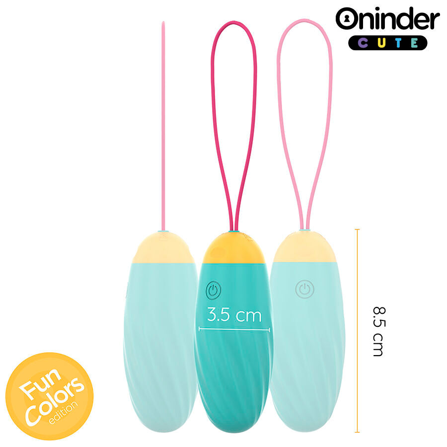 Oninder Cute - Love Pleasure Huevo Vibro-Gemas Rotadoras Silicona - App Mundial Gratuita