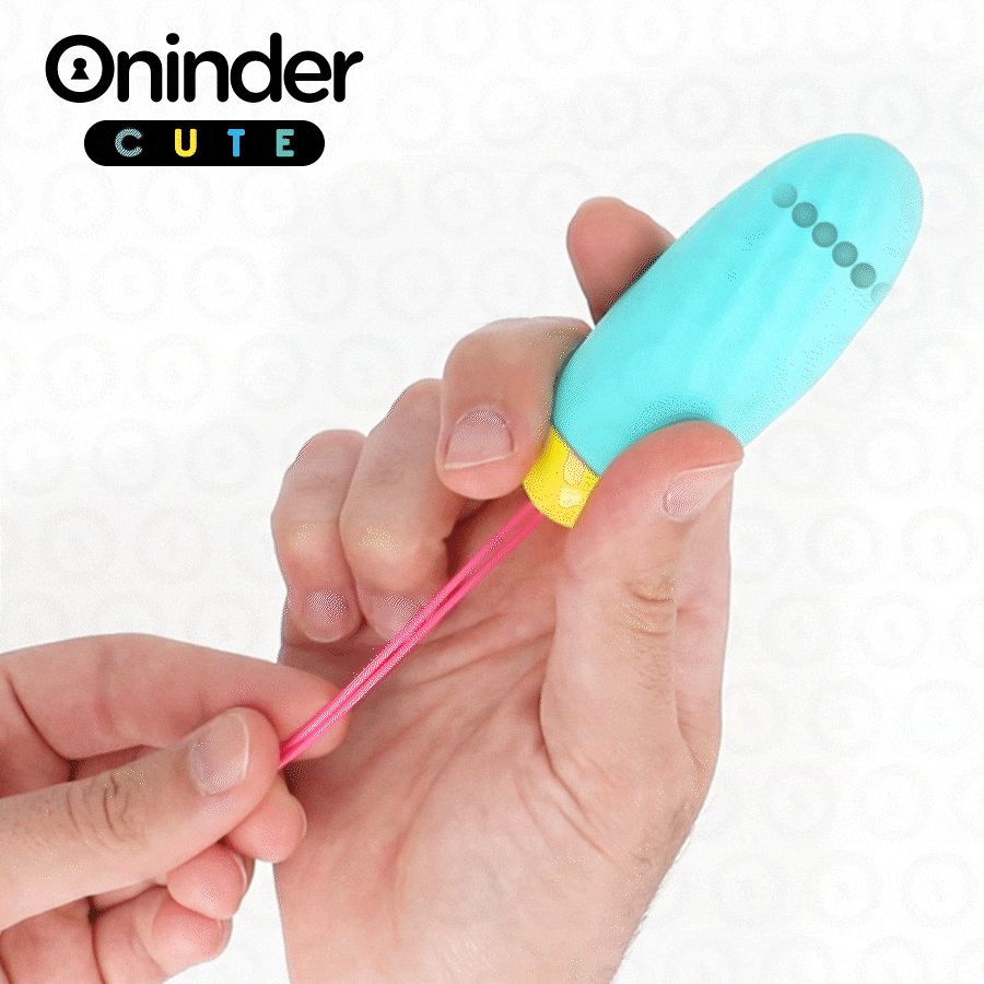 Oninder Cute - Love Pleasure Huevo Vibro-Gemas Rotadoras Silicona - App Mundial Gratuita