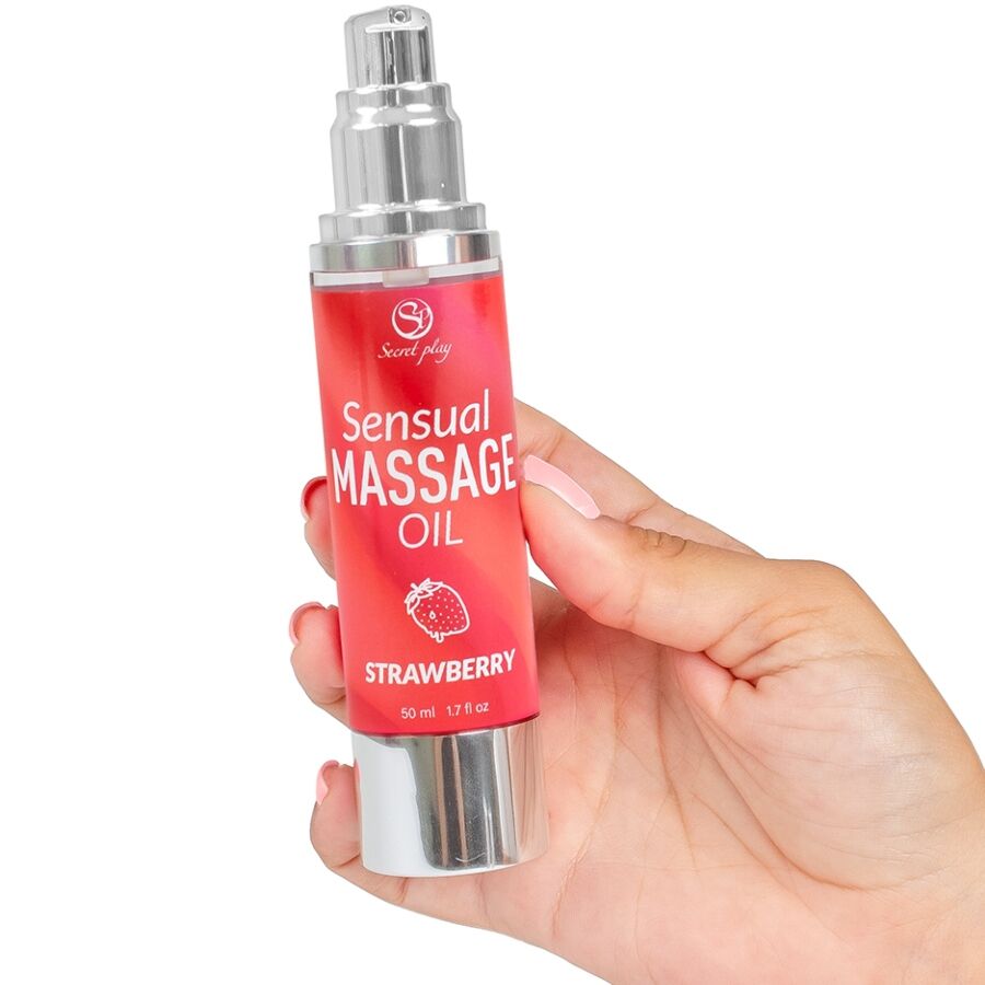 Aceite De Masaje Sensual Fresa 50 Ml.