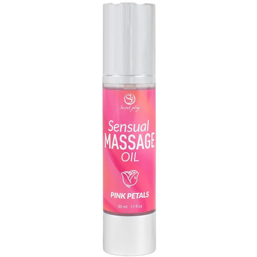 Aceite De Masaje Sensual Pétalos Rosa 50 Ml.