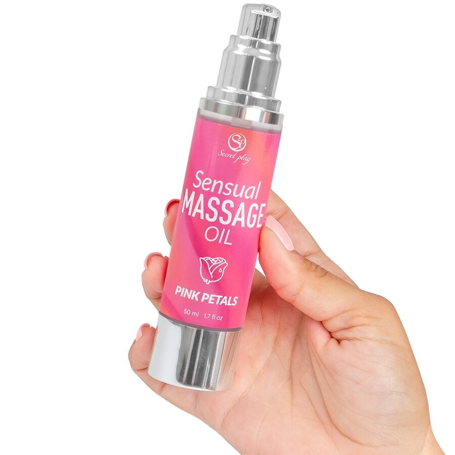Aceite De Masaje Sensual Pétalos Rosa 50 Ml.