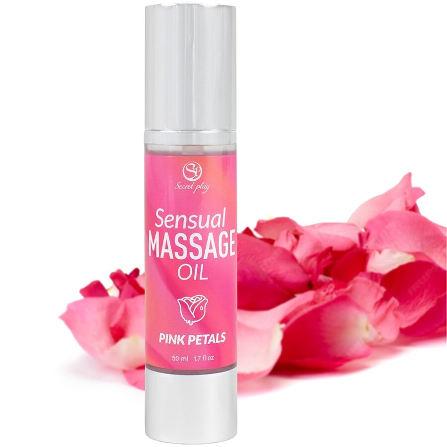 Aceite De Masaje Sensual Pétalos Rosa 50 Ml.