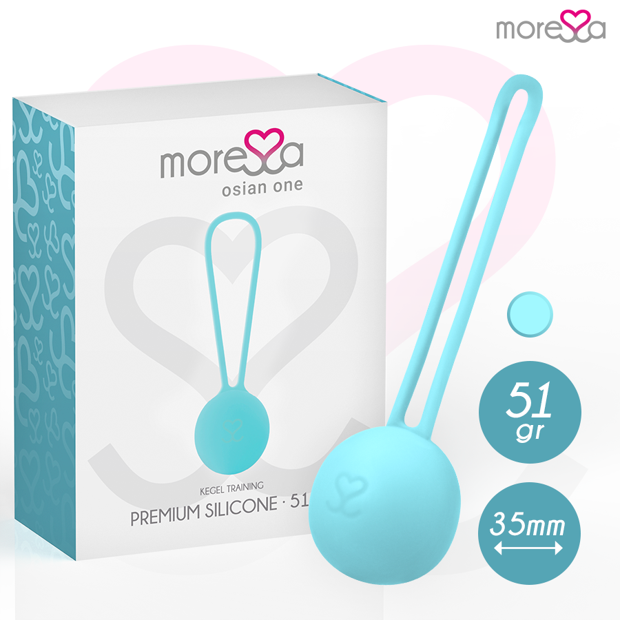Moressa - Osian One Entrenamiento Suelo Pelvico 51gr Premium Silicona Turquesa