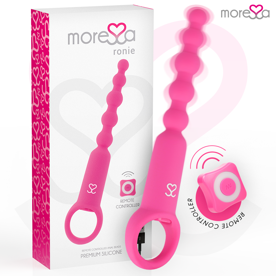 Moressa - Ronie Potente Rosario Anal Control Remoto Rosa