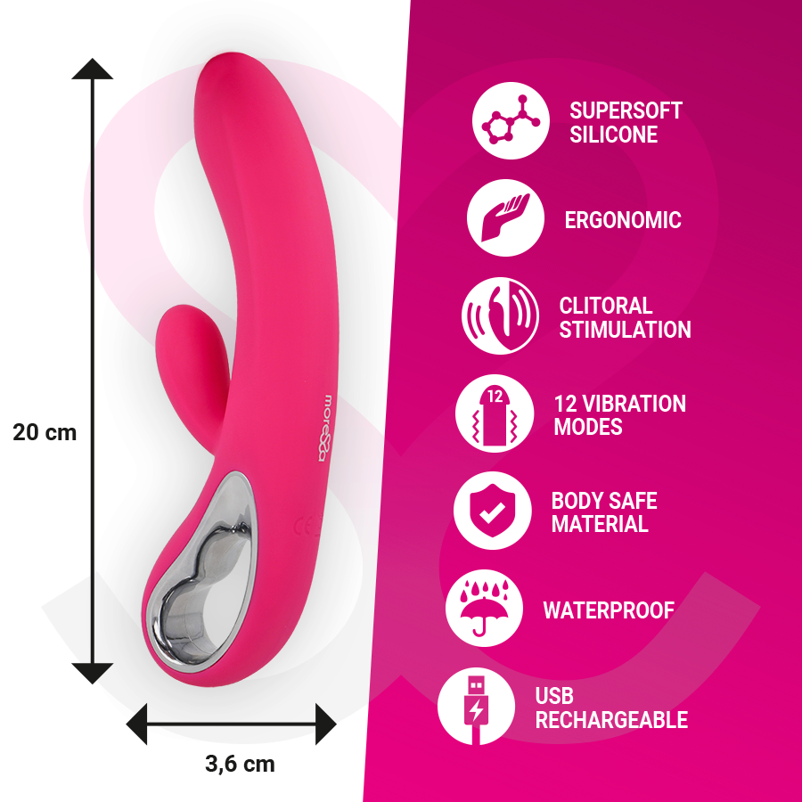 Moressa - Troy Masajeador Pnto G Y Clitoris Premium Silicone Recargable