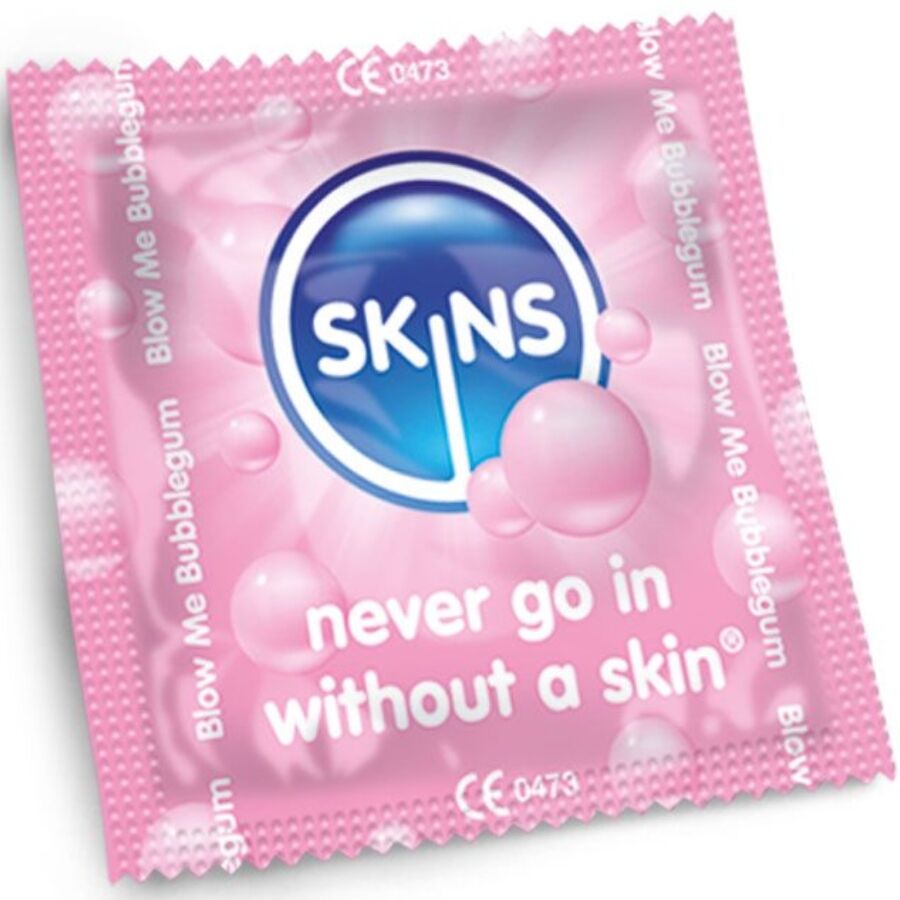 Skins - Preservativos Premium Sabor Chicle Pack 4