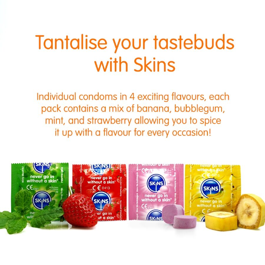 Skins - Multi Sabores Preservativos Premium Pack 16