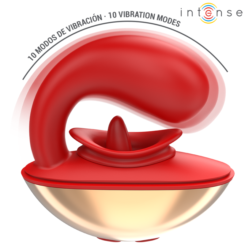 Intense - Mariah Vibrador & Estimulador En Forma De U 10 Vibraciones Rojo