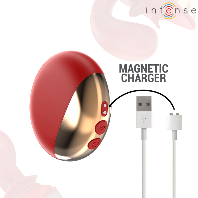 Intense - Mariah Vibrador & Estimulador En Forma De U 10 Vibraciones Rojo