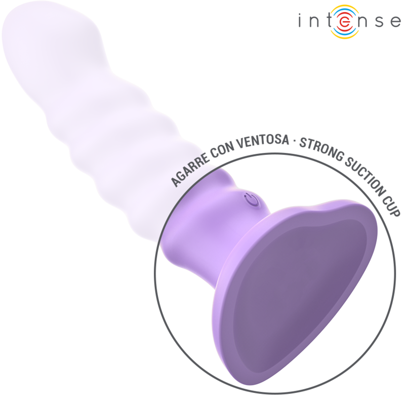 Intense - Brenda Vibrador Talla M Diseño En Espiral 10 Vibraciones Morado Control Remoto