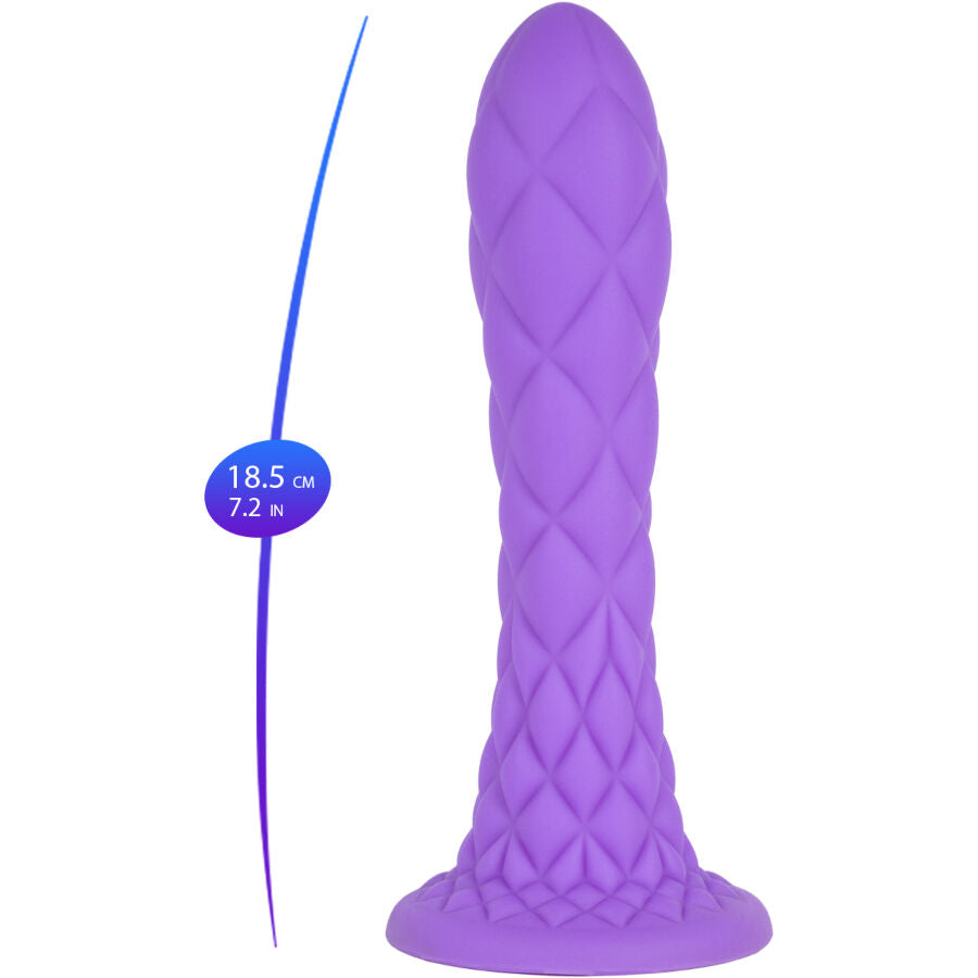 Silexd - Dreamy Dildo Fantasy Silicona Liquida Termoreactivo Violeta 18.5 Cm