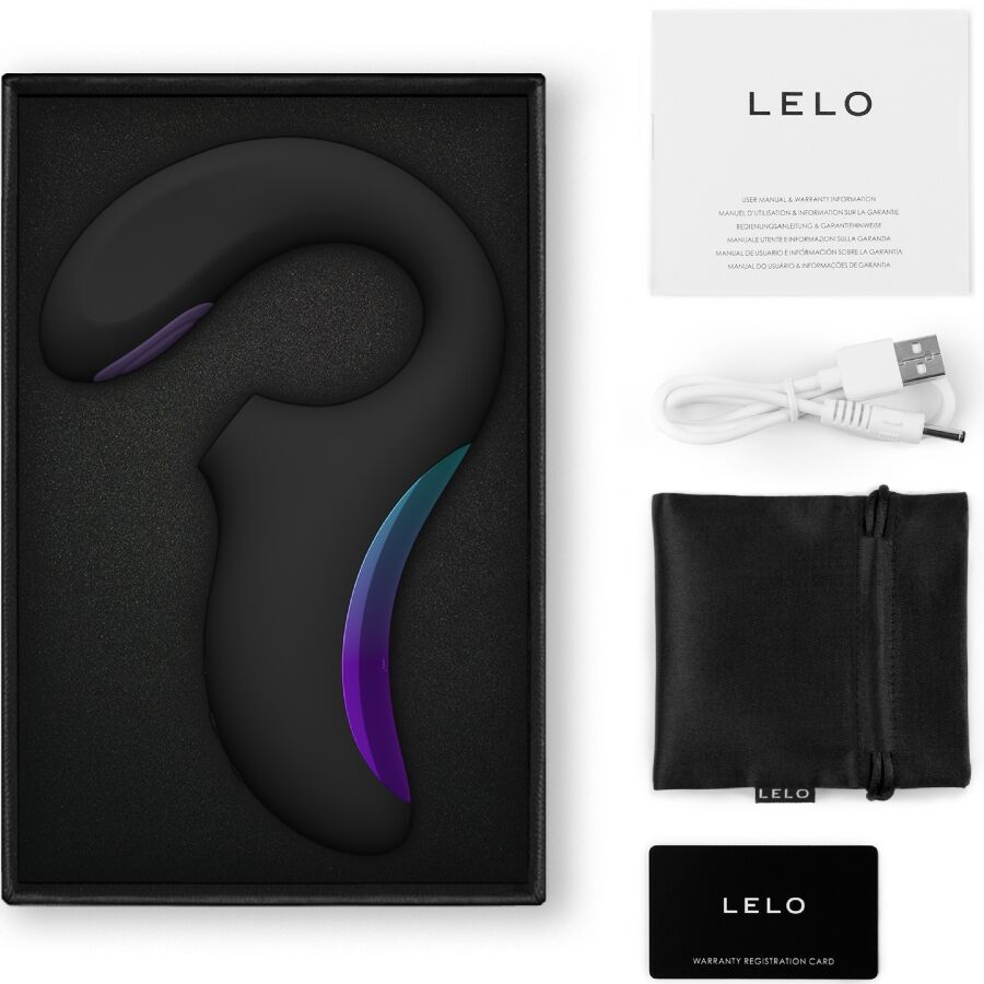 Lelo - Enigma Double Sonic Vibrador Punto G Negro