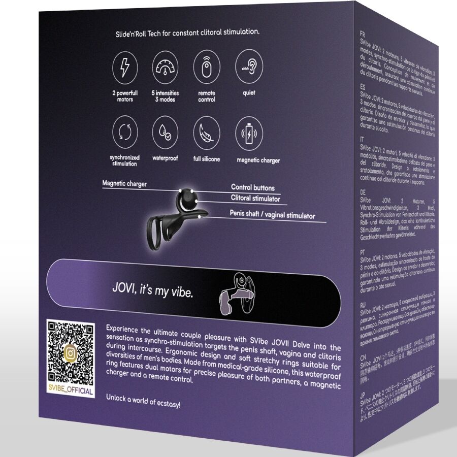 Snail Vibe - Jovi Anillo De Pareja Control Remoto Negro