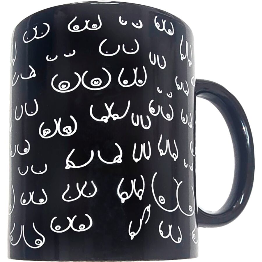 Diablo Picante - Taza Negra Tetas 370 Ml