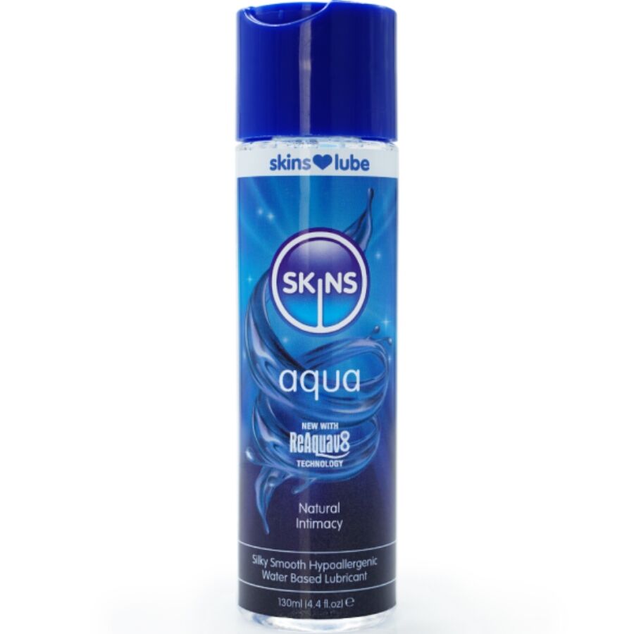 Skins - Aqua Lubricante Base De Agua 130 Ml
