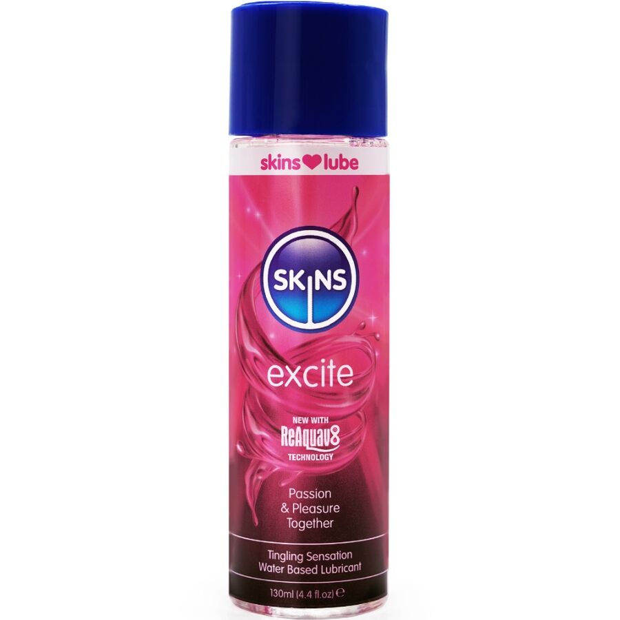Skins - Excite Lubricante Base De Agua 130 Ml