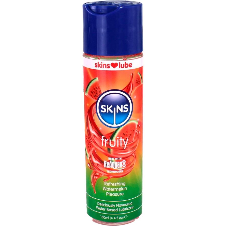 Skins - Fruity Lubricante Base De Agua Sandía 130 Ml