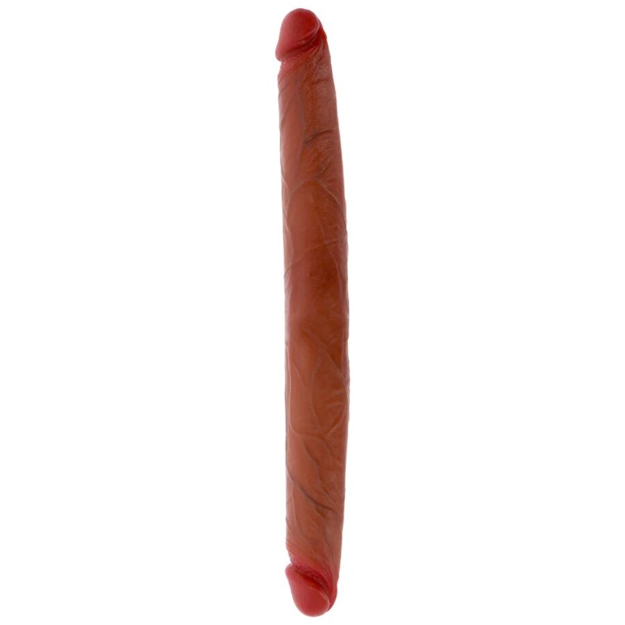 Get Real - Dildo Doble Dong De Silicona Caramelo 40 Cm