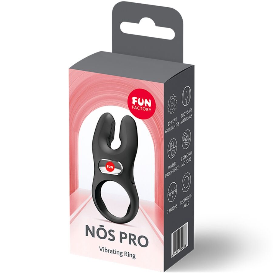 Fun Factory - Nos Pro Anillo Vibrador Pene Negro