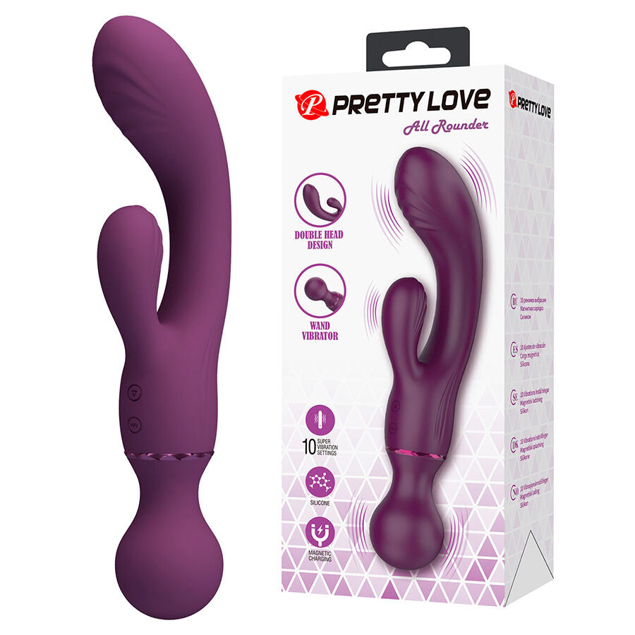 All Roundet Vibrador Y Masajeador 2 En 1