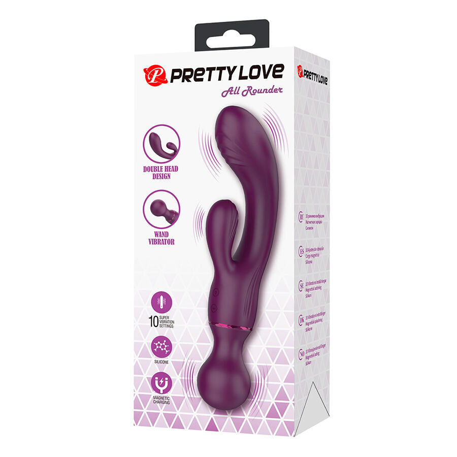 All Roundet Vibrador Y Masajeador 2 En 1