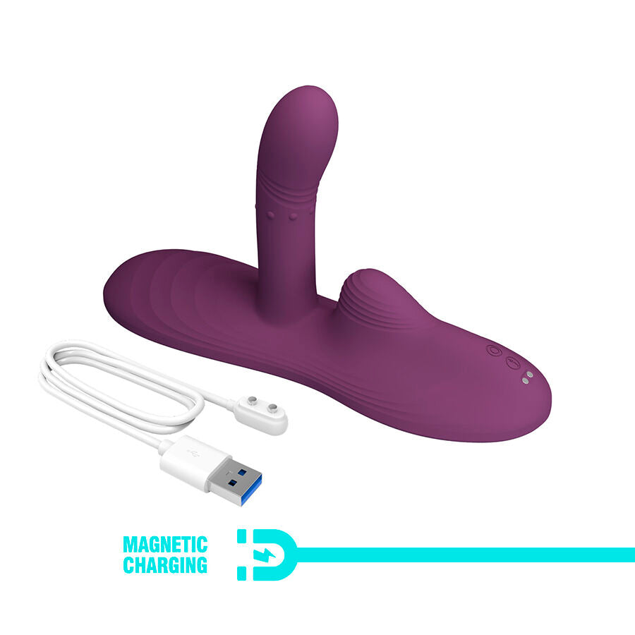 Luka Asiento Con Vibrador Con Finger, Efecto Calor Y Bolas Rotadoras