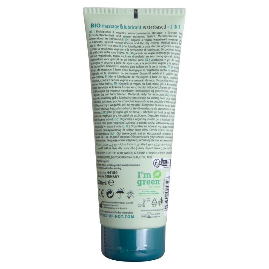 Hot Bio Massage & Lubricant 2in1 200 Ml