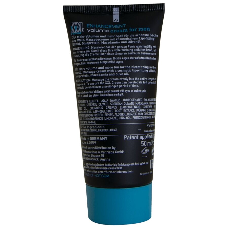 Hot - Crema Potenciadora Xxl Para Hombre 50 Ml