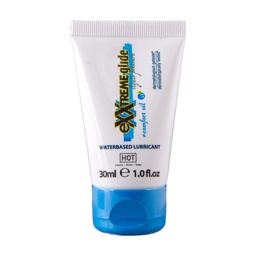 Hot - Exxtreme Glide Lubricante Base Agua + Aceite Confort A+ 30 Ml