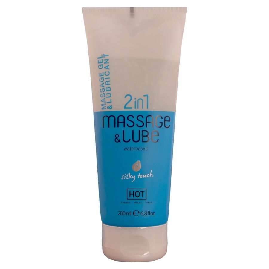 Hot - Massage & Glide Gel 2 En 1 Tacto Sedoso 200 Ml