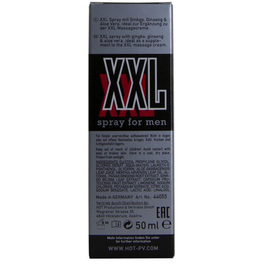 Hot - Spray Xxl Para Hombre 50 Ml
