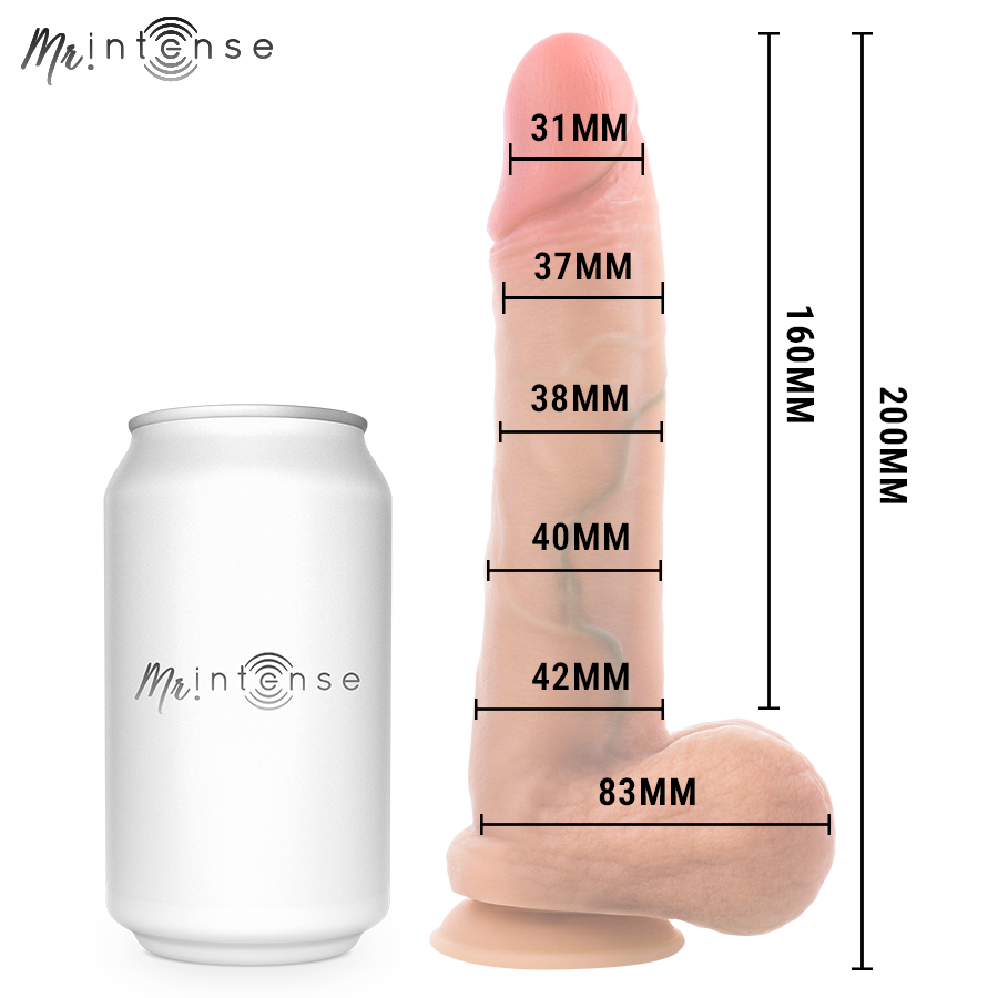 Mr Intense - Gary M Dildo Silicona 20 Cm -Ø- 4.2 Cm