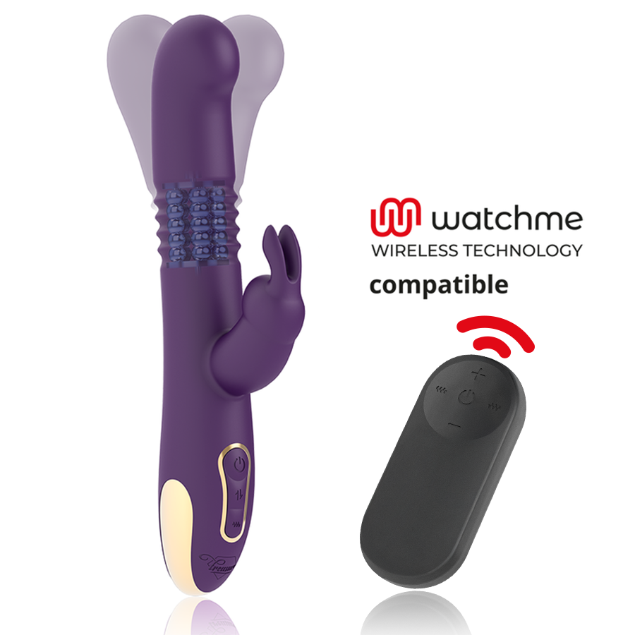 Treasure - Bastian Rabbit Up & Down, Rotator & Vibrator Compatible Con Watchme Wireless Technology