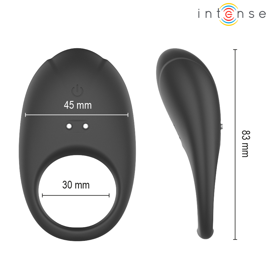 Ringo Anillo Vibrador Con App Unibody Negro
