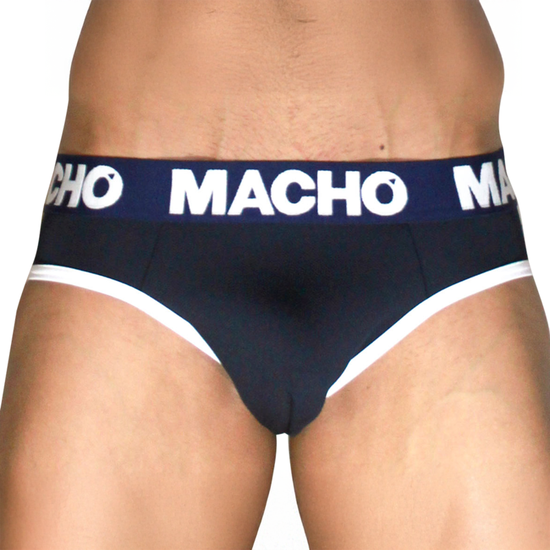 Macho - Mch008 Slip Clásico Azul Marino S