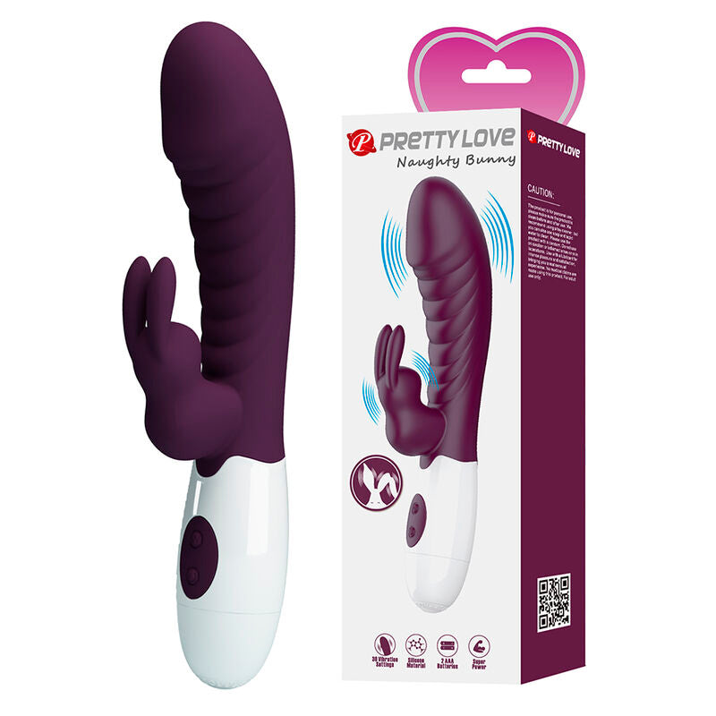 Pretty Love - Naughty Bunny Vibrador Rabbit 30 Funciones Morado