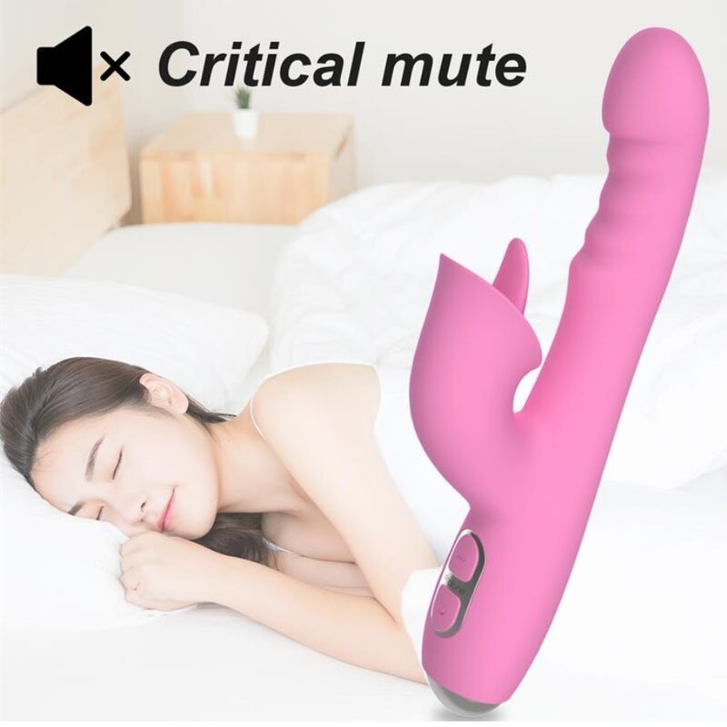 Nalone - T-may Vibrador Rabbit Con Empuje Y Movimiento Oscilante