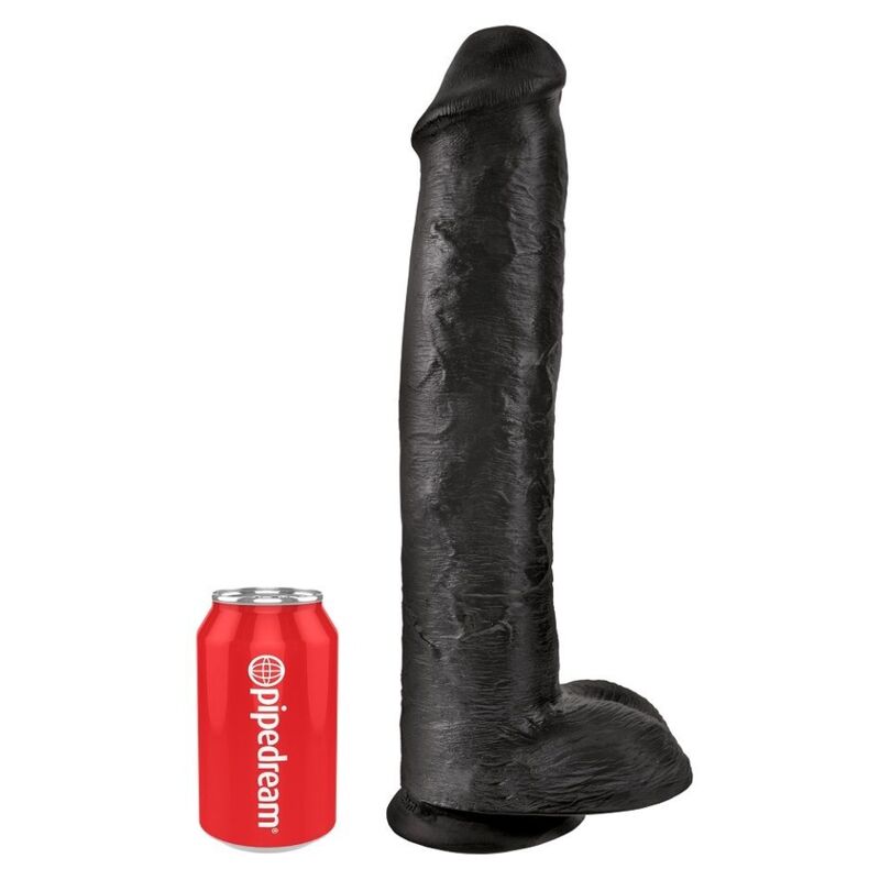 King Cock - Pene Realistico Con Testiculos 34.2 Cm Negro