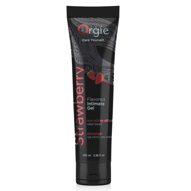 Orgie - Lubricanete Gel Íntimo Besable Base Agua Fresa 100 Ml