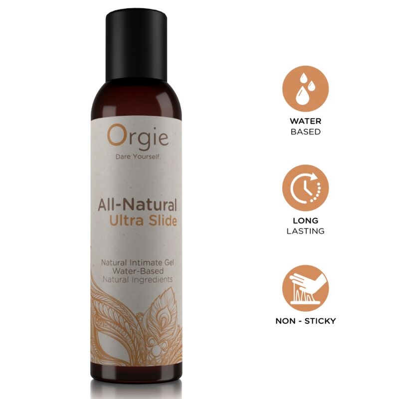 Orgie - All-Natural Ultra Slide Gel Íntimo Base Agua 150 Ml